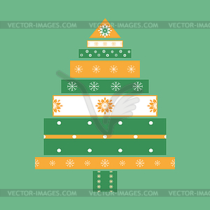 Рождественская елка подарки карты - изображение в векторе / векторный клипарт