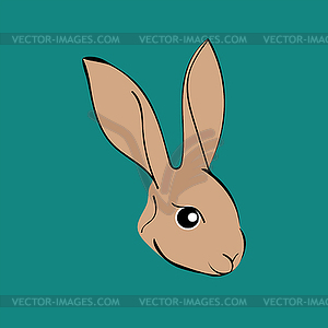 Пасхальный кролик животных мультяшный - векторное изображение клипарта