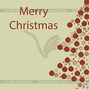 Christmas card background - vector clipart / vector image