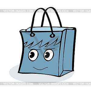 Boy gift wrap package sale - vector clipart