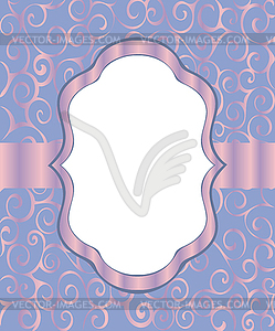 Vintage frame background invitation ornament - vector EPS clipart