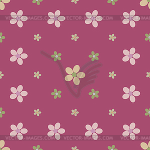 Flower seamless pattern background - vector image
