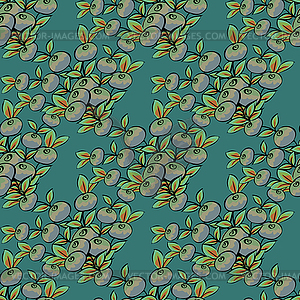 Abstract Berries seamless pattern - vector clipart