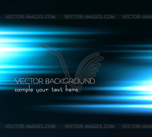Abstract dark background with blue color light - vector image