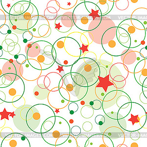 Abstract seamless child pattern wuth stars - vector image