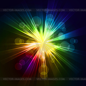 Abstract starburst light background - vector clipart