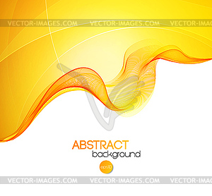 Abstract wave template background brochure design - vector image