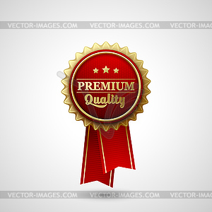 Качество Premium Знак этикетки - клипарт в векторе