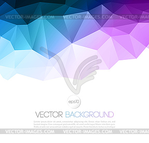 Abstract geometric background with triangle - vector clipart