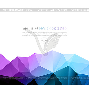 Abstract geometric background with triangle - vector clip art