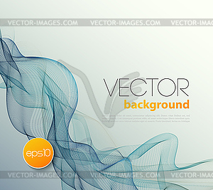 Abstract wave template background brochure design - vector clip art