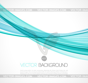 Abstract transparent fractal wave template - vector clipart