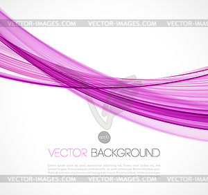 Abstract transparent fractal wave template - vector image