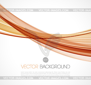 Abstract transparent fractal wave template - vector image