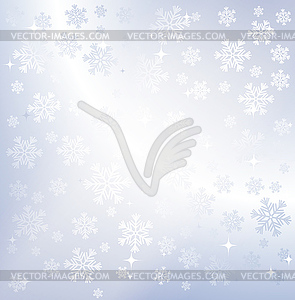 Silver winter abstract background - royalty-free vector clipart