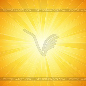 Shiny sun - vector image