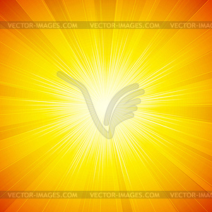 Shiny sun - vector clipart