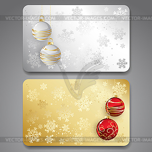 Collection of gift cards with ribbons. background - vector image