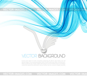 Smooth wave stream line abstract header layout - vector clipart / vector image