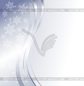 Blue winter abstract background - vector EPS clipart