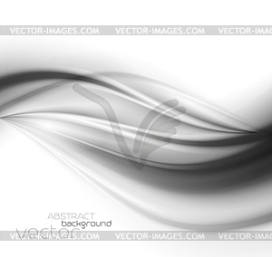 Abstract template background with curved wave - vector clip art