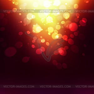 Abstract Golden Holiday Background bokeh effect - vector image