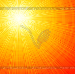 Sunbeams abstract background - vector image