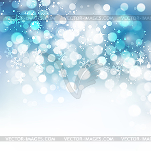 Christmas snowflakes background - vector image