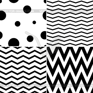 Pattern in zigzag - vector image