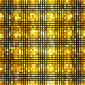 Golden mosaic background - vector clipart