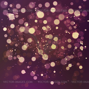 Christmas abstract background with bokeh light - vector clipart