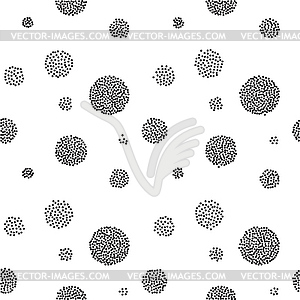 Abstract retro seamless with circle - vector clip art