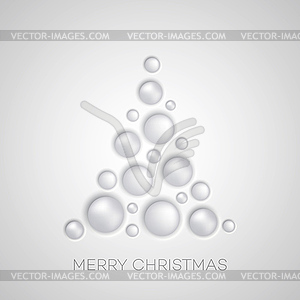 Simple Christmas tree - vector clipart