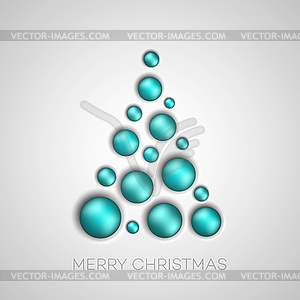 Simple Christmas tree - vector image