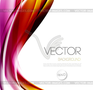 Abstract wave template background brochure design - color vector clipart