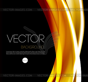 Abstract wave template background brochure design - royalty-free vector clipart