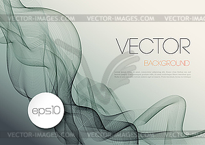 Abstract wave template background brochure design - vector image