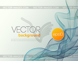 Abstract wave template background brochure design - vector clipart