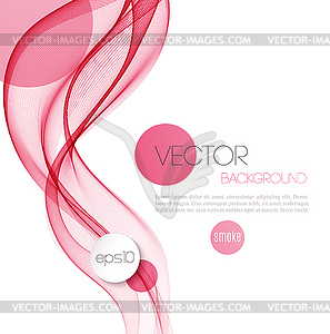 Abstract smoky waves background. Template brochure - vector image