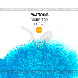 Abstract watercolor background - vector clip art