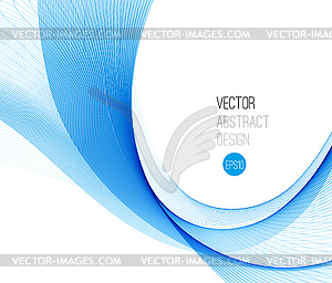 Smooth wave stream line abstract header layout - vector clipart
