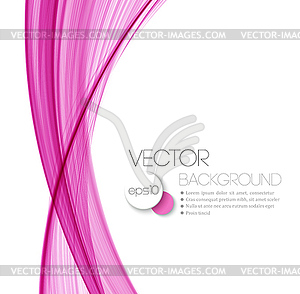 Smooth wave stream line abstract header layout - vector clipart