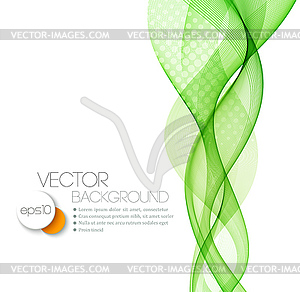 Smooth wave stream line abstract header layout - vector clip art