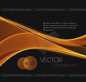 Smooth wave stream line abstract header layout - vector image