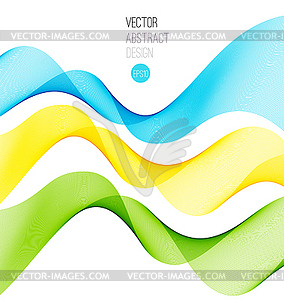 Set of blend abstract wave - vector clip art