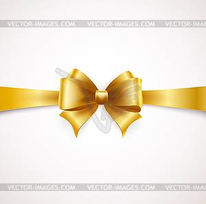 Golden bow - vector clipart