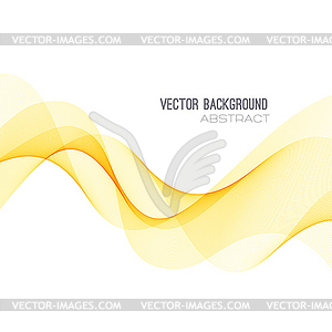 Abstract orange wave background - vector clipart