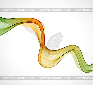 Abstract transparent wave background - vector image