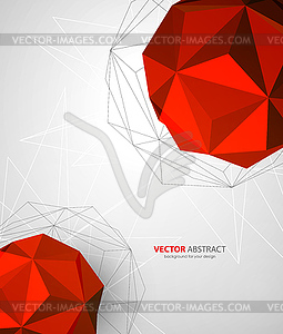 Geometric background with triangles - vector clipart