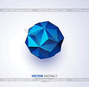 Geometric background with triangles - vector clip art